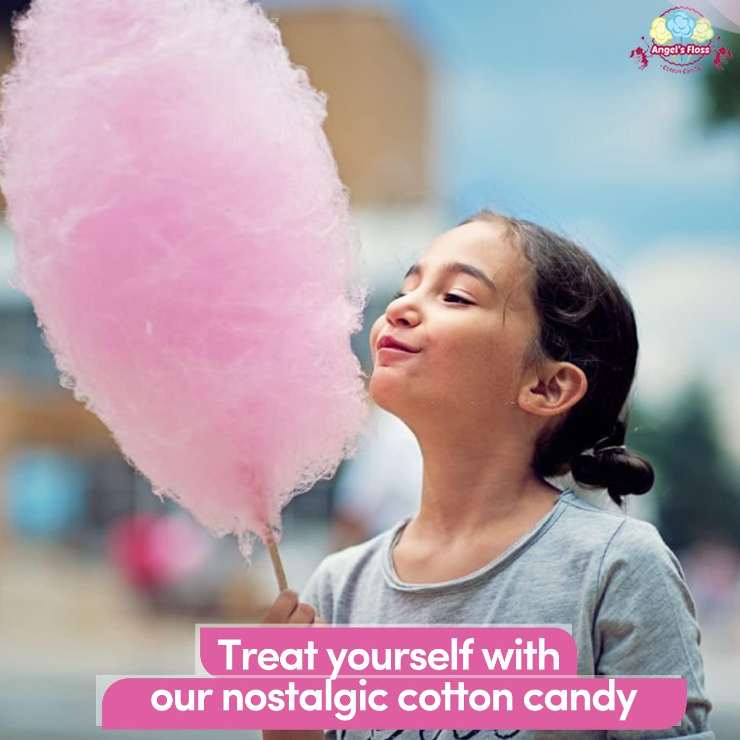 Angels Floss Angels Floss Cotton Candy's / Candy Floss / Buddhi Ke Baal - Bubble Gum Flavour (12 GMS Each, Pack of 12 Units)