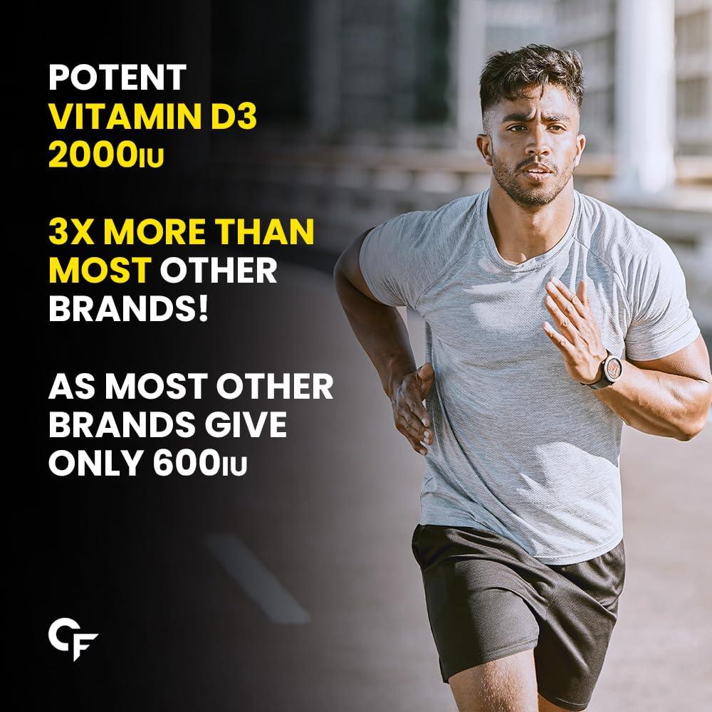 Carbamide Forte Carbamide Forte Vitamin D3 2000IU | Vitamin D Tablets for Bone & Immune Health | D3 supplement -Cholecalciferol | Vitamin D3 Tablets for Women & Men | Raspberry Flavour - 90 Tablets
