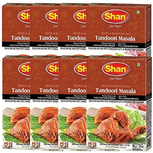 Shans Shan Tandoori Masala, 1.76 oz / 50 g, 8 Pack