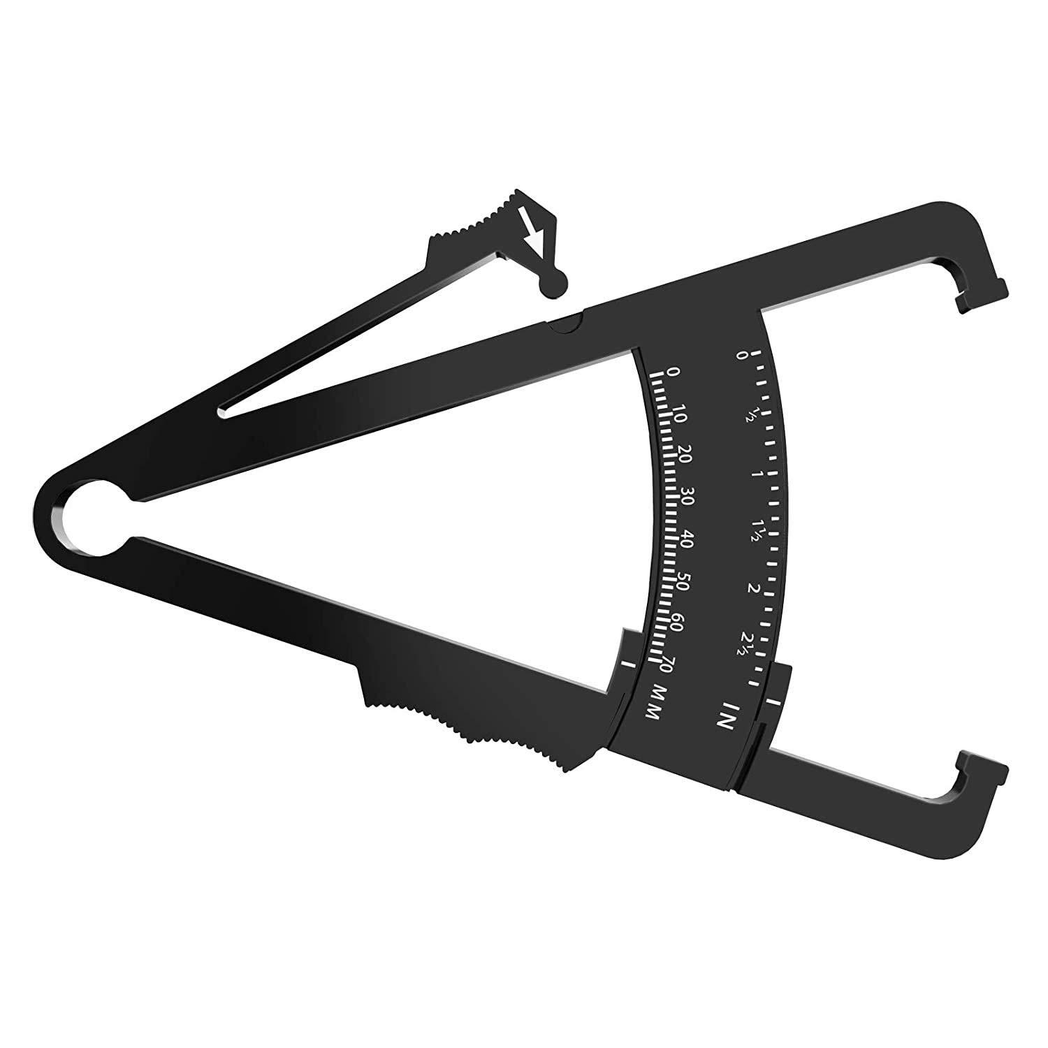 Geek Lab Geek Lab Personal Bodyfat Testing with Skinfold Calipers. Body Fat Calliper to Measure Your Body Fat (Black)