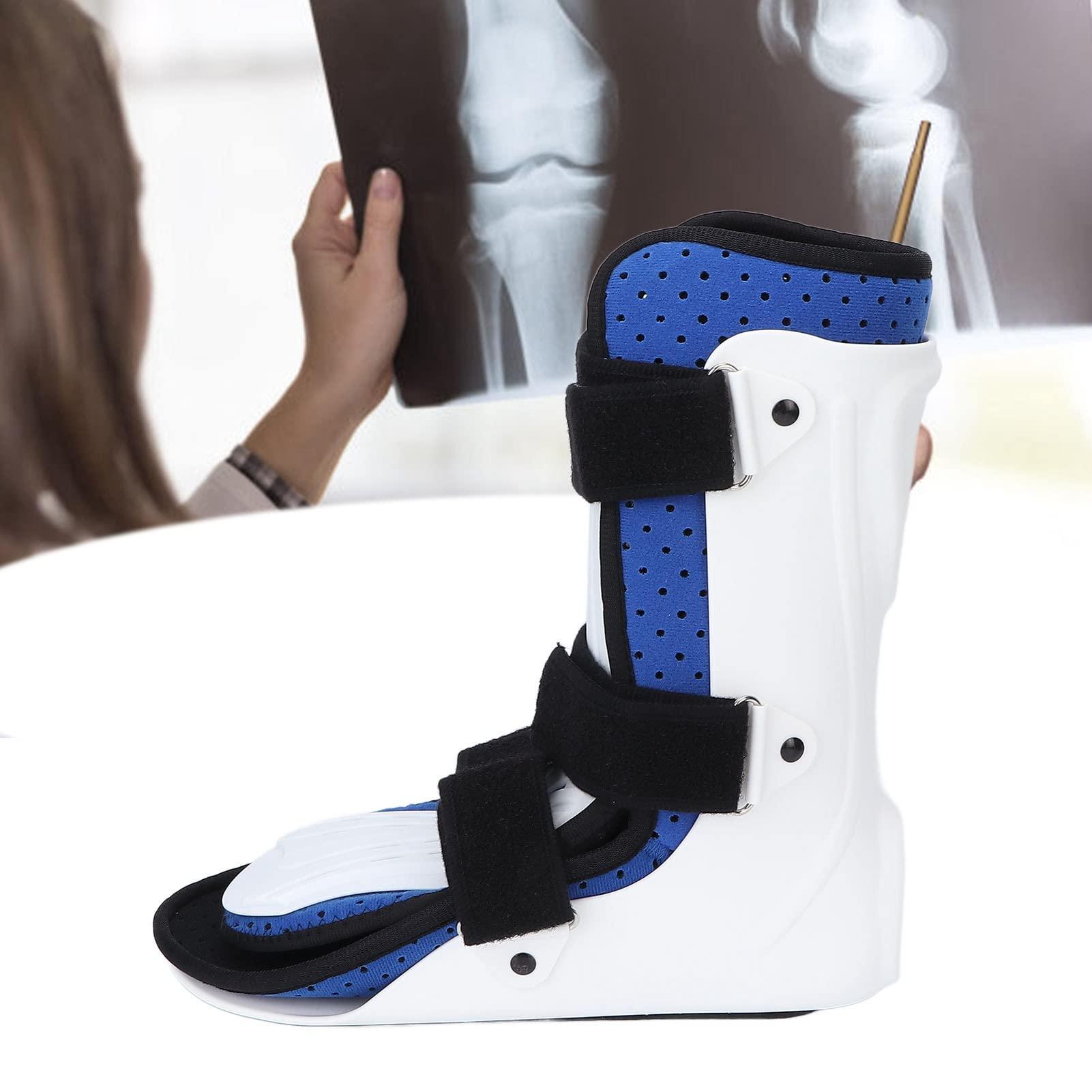 Fabater Orthopedic Walker Boot, Breathable Detachable Design Reinforced Fracture Boot for Foot Injuries(Right Foot, L)