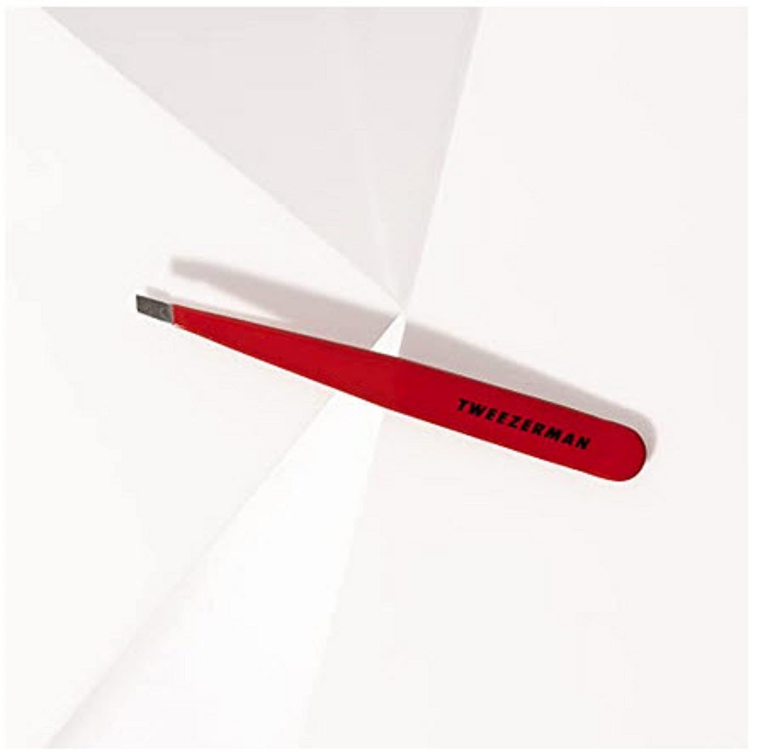 Tweezerman Tweezerman Stainless Steel Slant Tweezer, Signature Red