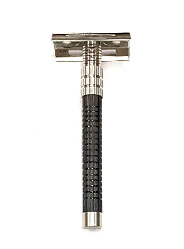 Ashoka Ashoka Double Edge Brass Safety Razor (A-230) Black