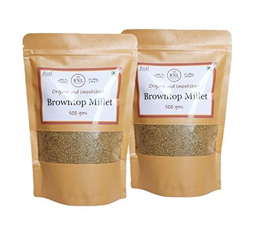 Generic Unpolished Browntop Millet 1kg (2 x 500g), Andu korralu, Hari Kangni, Kula Saamai, Korale