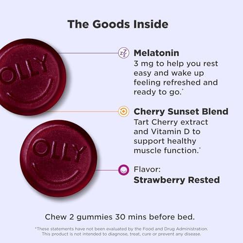 OLLY Olly Muscle Recovery Sleep Gummies Berry Flavor, 40 Count