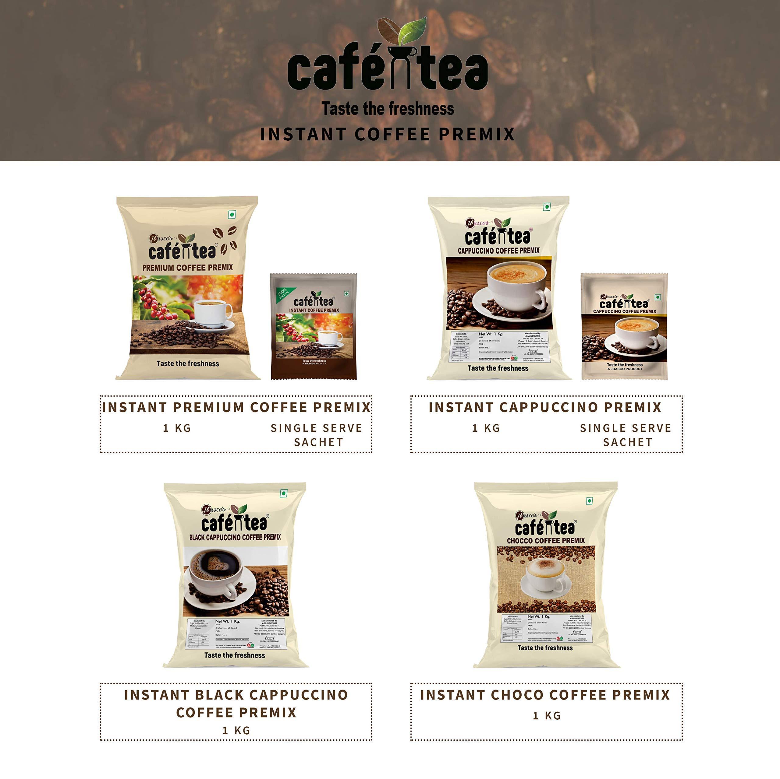 CAFE N TEA CAFE N TEA 100% Natural Instant Cappuccino Coffee Powder Packet - 1Kg [80 Cups] - Pack Of 2