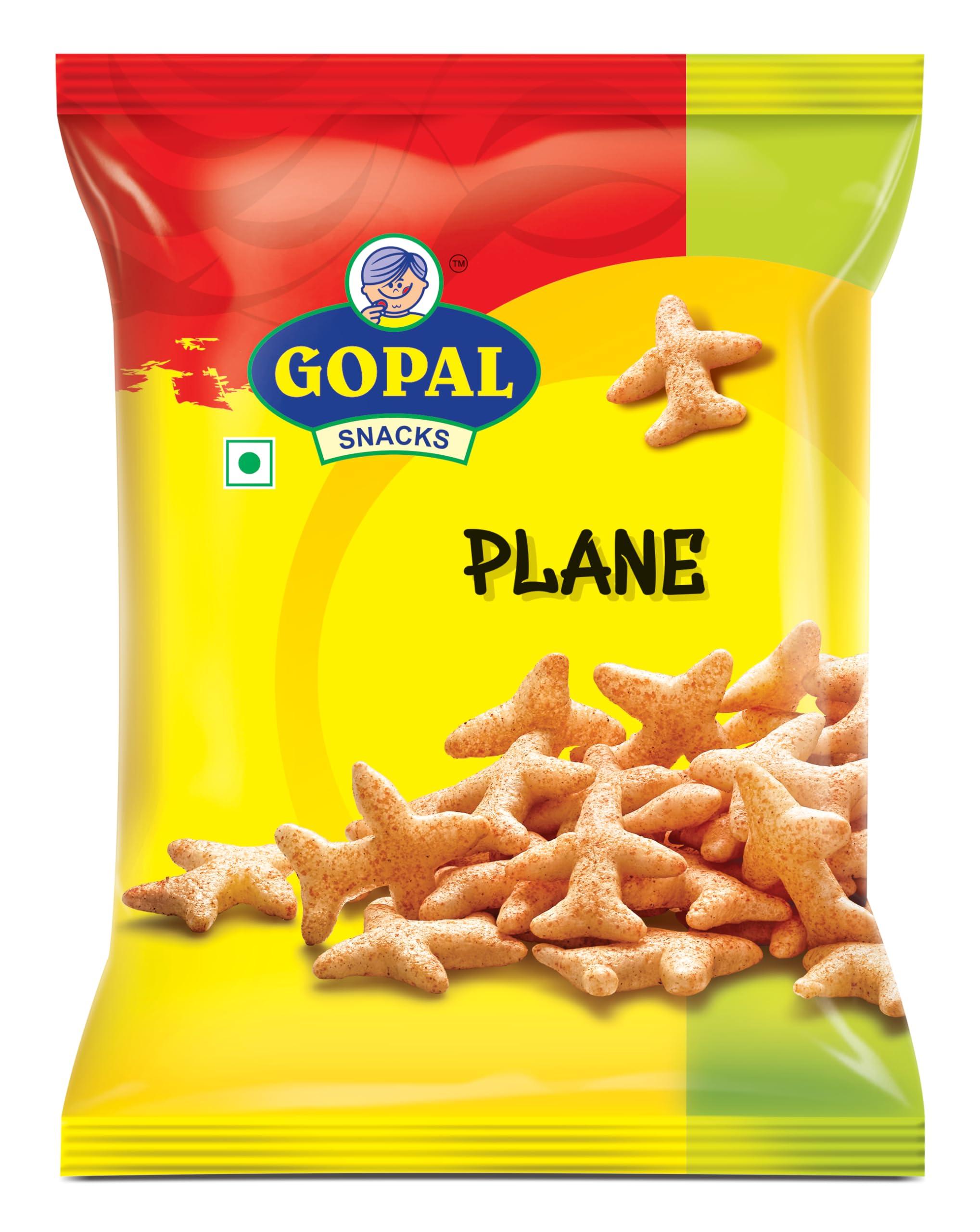 GOPAL NAMKEEN Gopal Namkeen Snack Pellets| Pack of 9 x 55g| 3 x Tomato Cup| 3 x Plane| 3 x Alphabt |