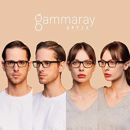 Gamma Ray Optics Gamma Ray Optics Non-Polarized UV Glare Protection Amber Tinted Reading Glasses (43230-11185|53)