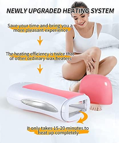 Pehali Cart Pehali Cart Roll on Wax Heater Warmer Hair Removal Hot Wax Heating Machine for Painless Refill Cartridge Wax Strip and Waxing Kit for Women