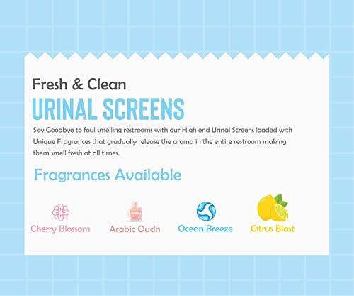 FresHex FresHex Fragrant Urinal Screen Hexapack with 3 Pieces of Arabic Oudh and 3 pieces of Ocean Breeze