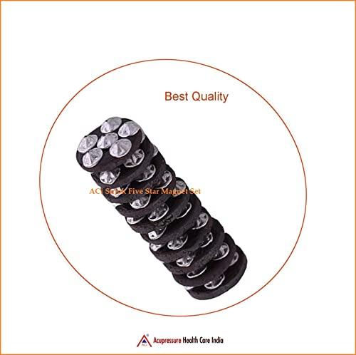 ACi ACi Acupressure Sujok Five Star Magnet Sujok Cluster Magnet Sujok Therapy Treatment Use (2 Packet) Total-20Pcs, Black