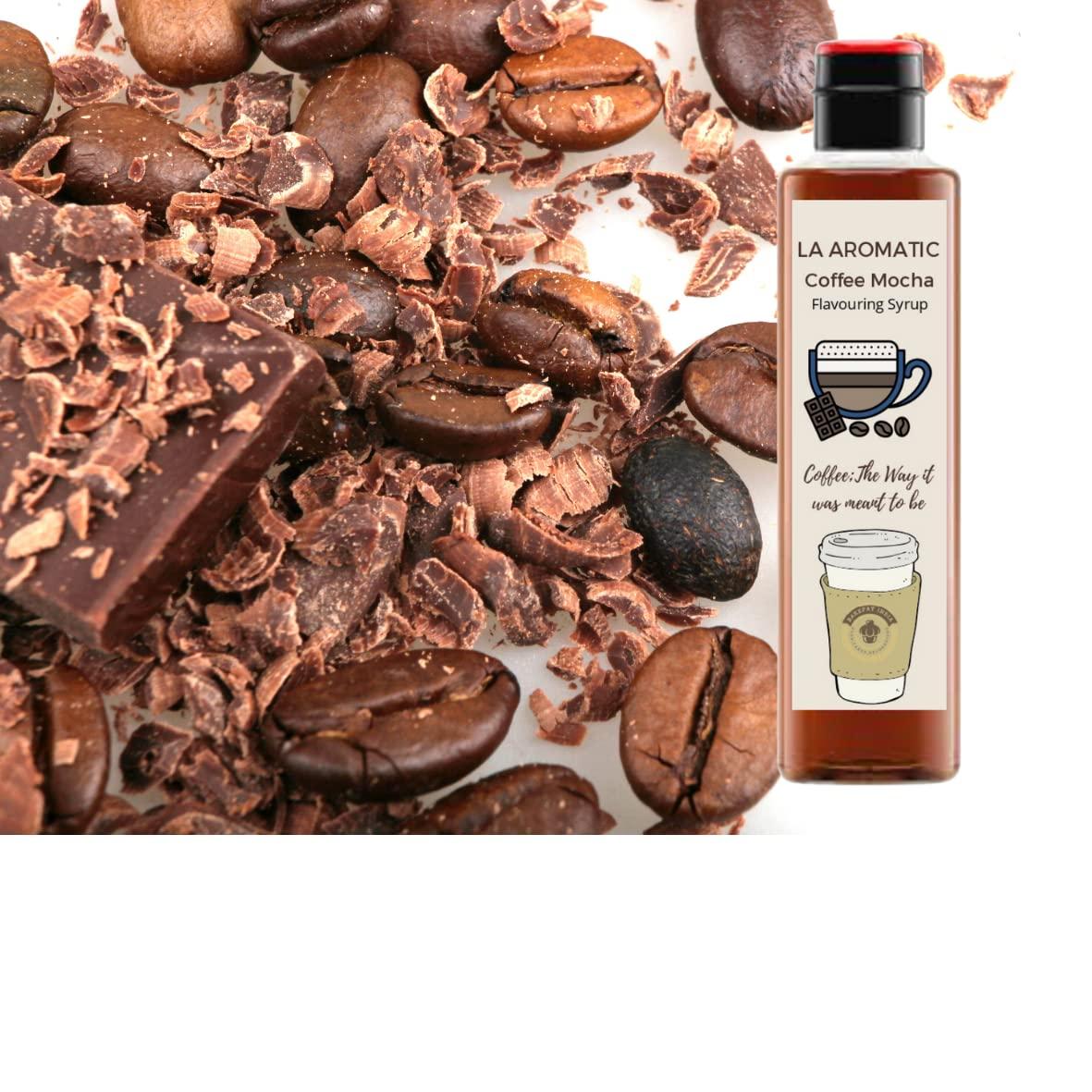 Aromatic La Aromatic All Exotic Coffee Syrup-200ml [Flavourfull & Aromatic]- Coffee Macha, (Pack of 2)