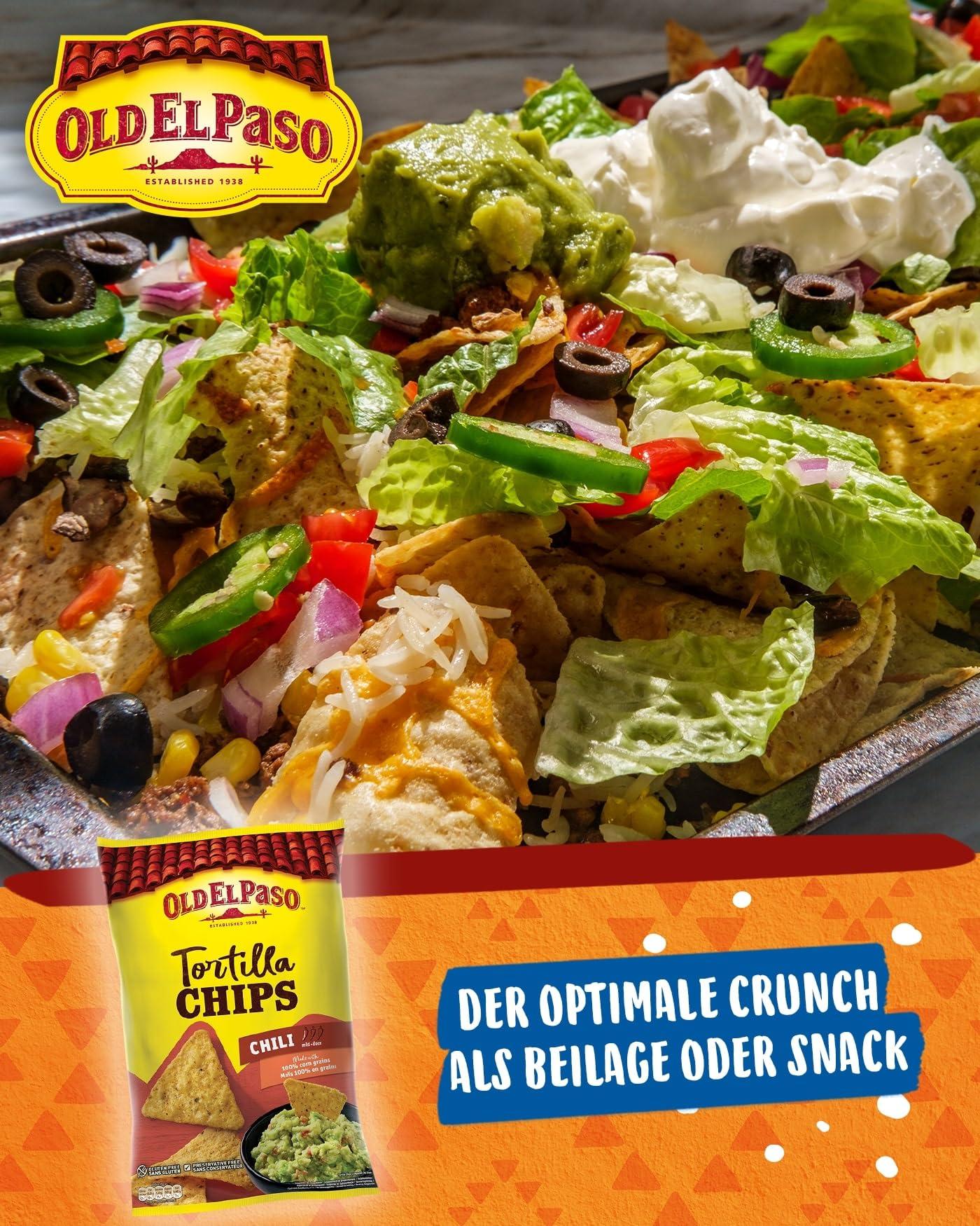 Old El Paso Old El Paso Chili Flavoured Corn Tortilla Chips Mild, 6.52 oz / 185 g