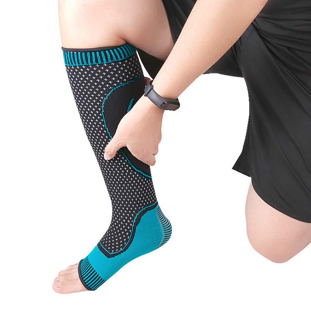 Andoer 1 Pair Leg Support Socks Calf Sleeves Leg Socks for Runners Football Basketball Players Calf Pain Relief Calf Guard Arch Support Braces