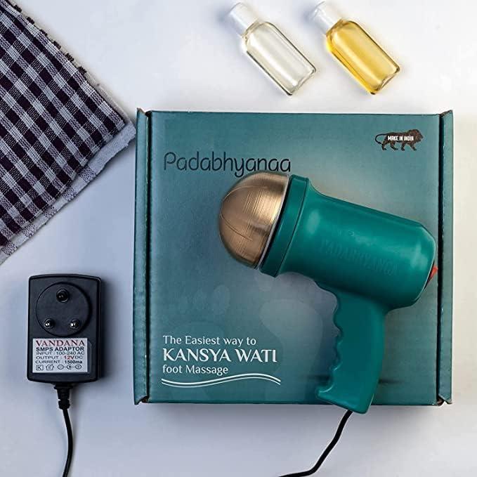 R A Products R A Products Electric Kansya Wati for Foot Massage/Acupressure Health Care Tool Therapy Padabhyanga Ayurvedic Kansa wati Foot Massager (Multi color)