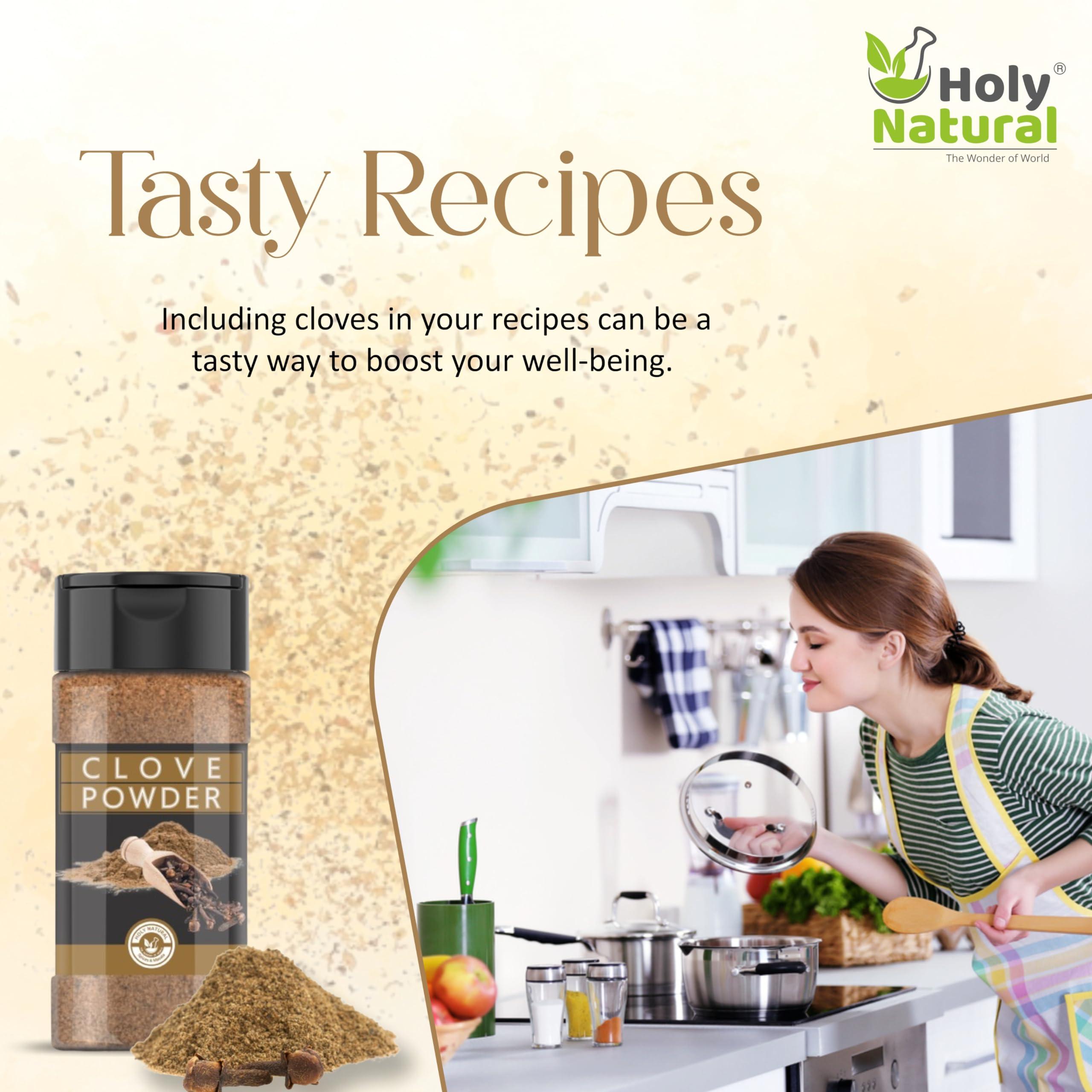 Holy Natural - The Wonder of World 100% Pure and Natural Clove Powder - 100 GM