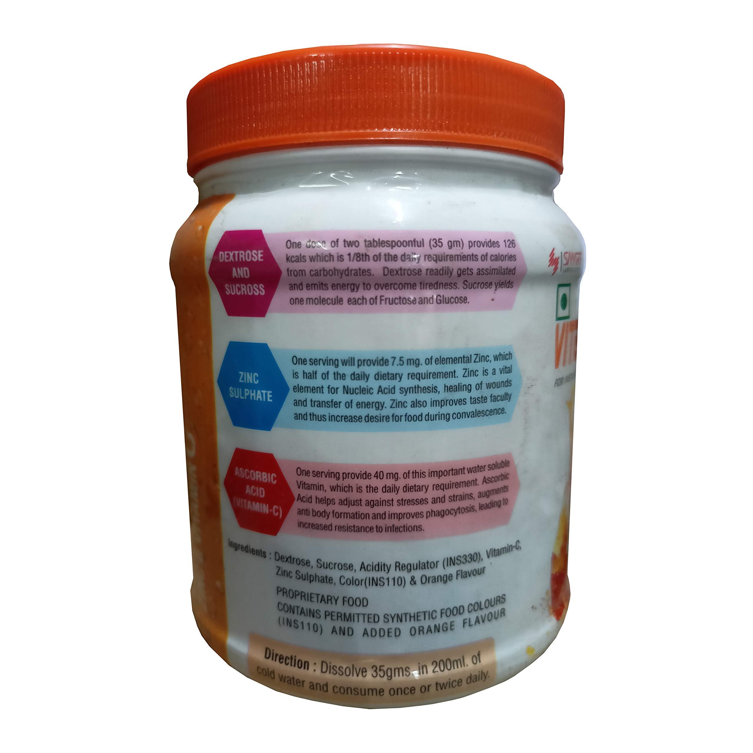 SMART LAB Vitaflow-z Powder (Orange Flavour), 525g