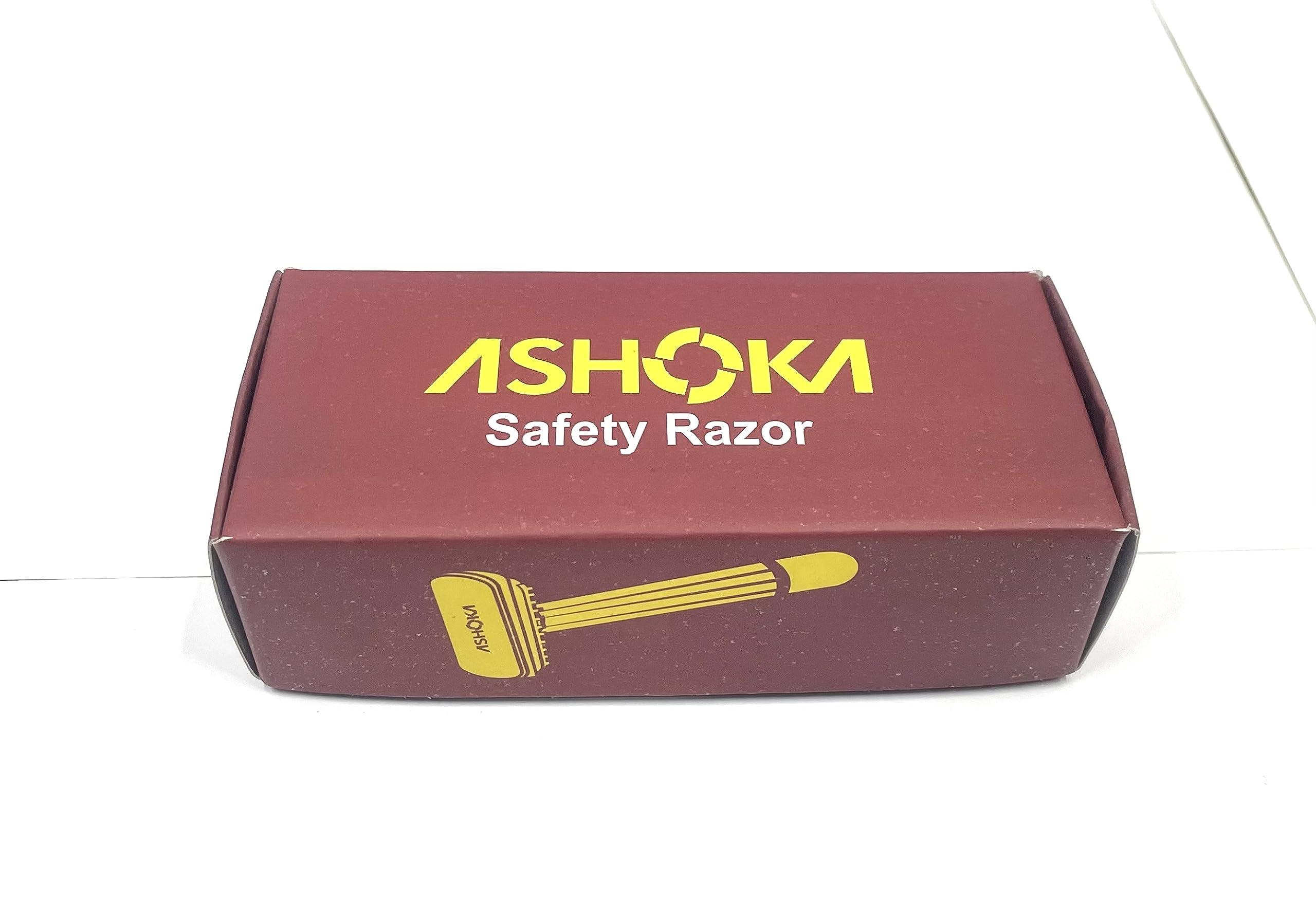 Ashoka Ashoka Double Edge Brass Safety Razor (A-230) Black