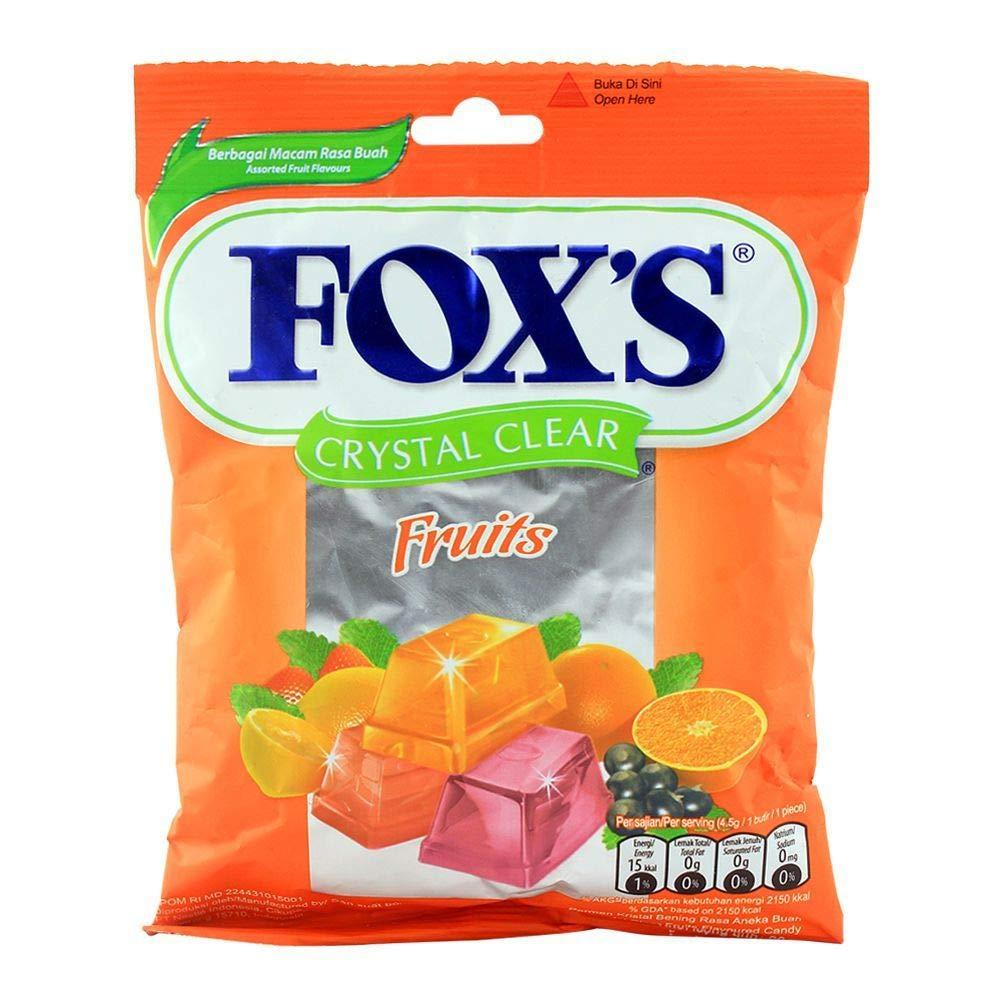Fox's FOX\'s Crystal Clear Fruits Candy, 3.17 Oz / 90 Grams