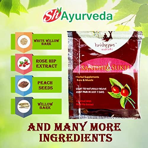SWAMI HERBAL AYURVEDA Sandhi Sukh Powder by Hridayam Ayurveda | Original by Ayurveda | 4gm Pouch Packing | for Joint Pain and Arthritis (Pack of 70)