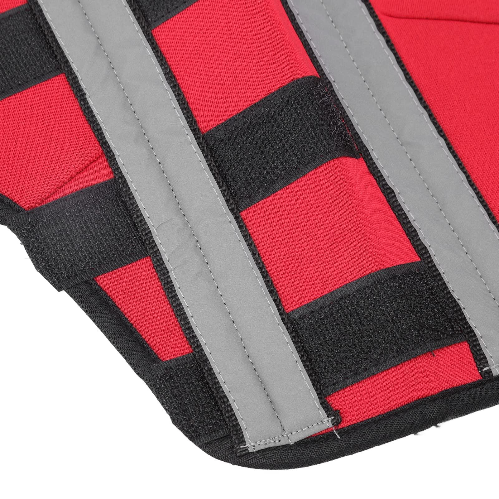 HAIBING Dog Knee Pads Brace, Neoprene Relieve Joint Pain Dog Hind Leg Brace Reflective Strip for Rehabilitation