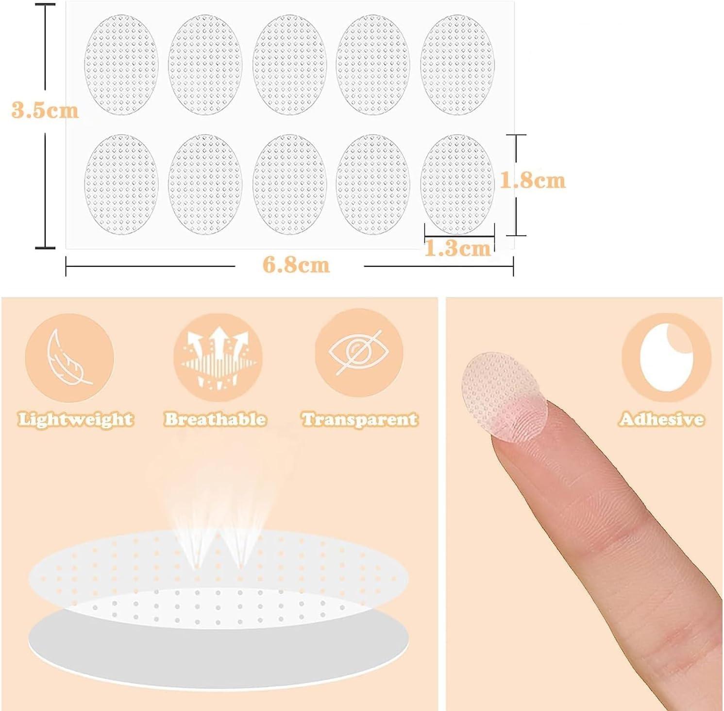 MIVVA MIVVA Ear Lobe Support For Earrings | Ear Stickers For Heavy Earrings | Invisible Earlobe Supporter | Ear Lock Supporting Patches | Ear Lock Sticker (Pack Of 10 Pieces)