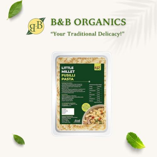 B&B Organics 5000 BC Little Millet Pasta (180g Pack of 2)/ Saamai pasta/Natural and Preservative Free/Zero Additives