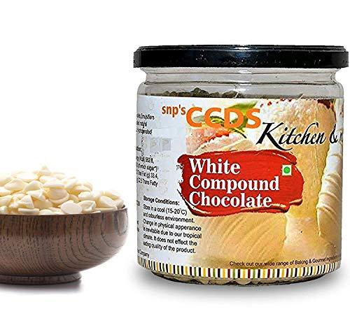 CCDS CCDS Compound White Chocolate Gourmet Chips for Baking and Garnishing Cakes Cookies