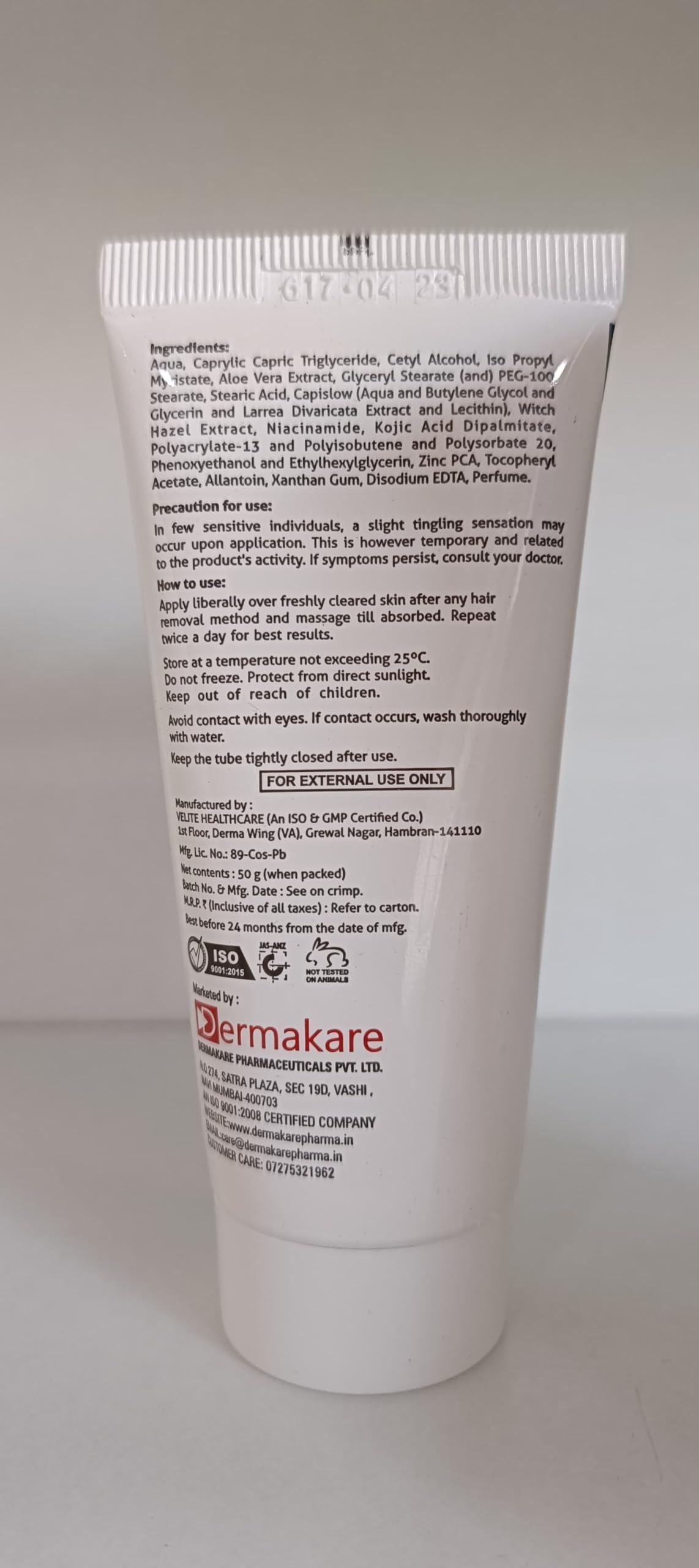 VELITE HEALTHCARE Triconil Unisex Adult Hair Retarding Moisturizing Lotion (50 Gm) | For Reducing Facial Hair And unwanted Hair other Body Parts|