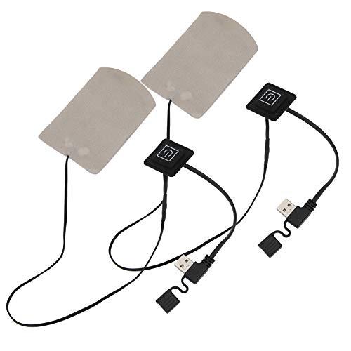 Xinrub Socks Heating Pad, Composite Fiber Socks Heating Cloth Electric Socks Heating Film 1 Pair for Outdoor Sports