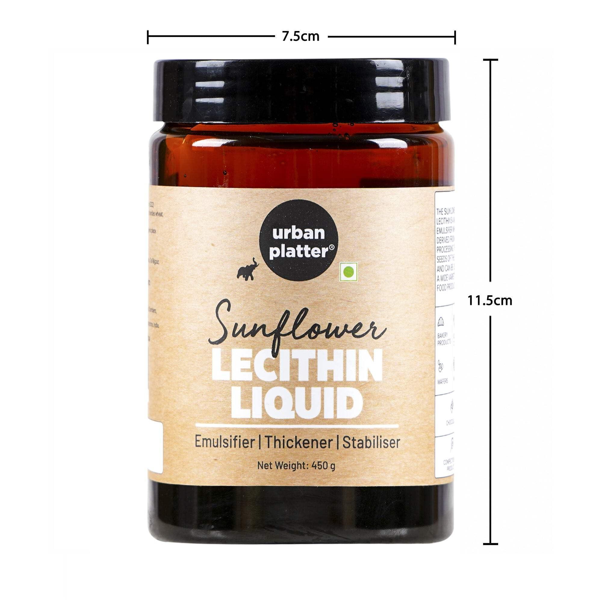 urban platter Urban Platter Sunflower Lecithin Liquid, 450g (Emulsifier|Thickener|Stabiliser|Natural Food Additive|Add to bakery products, chocolate, confectionery products)