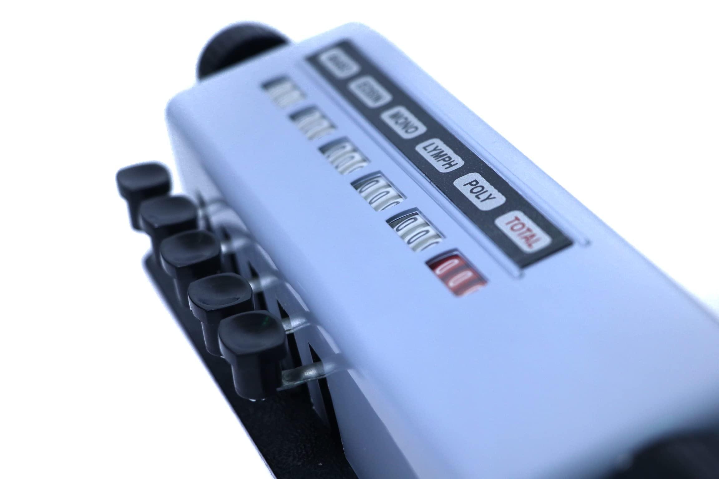 SHASALES SHASALES Blood Cell Counter Machine Manual (5 Key) for Blood Cell Counting and Simple computations, Including Percentage, Grey in Colour Pack of 1