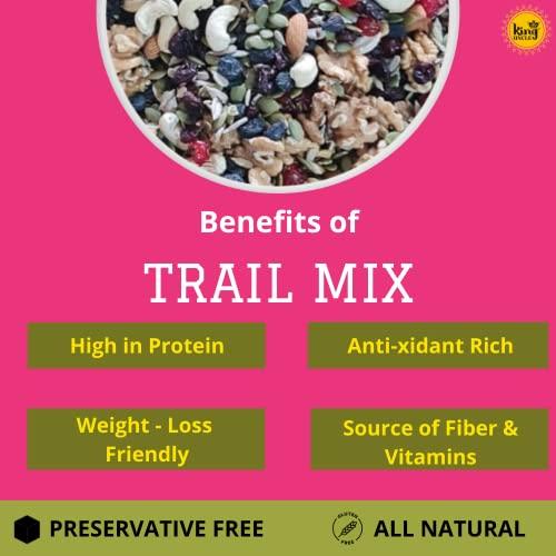KINGUNCLE King Uncle's Daily Detox Trail Mix, Mix of 9 Nuts, Seeds & Berries, 500 grams