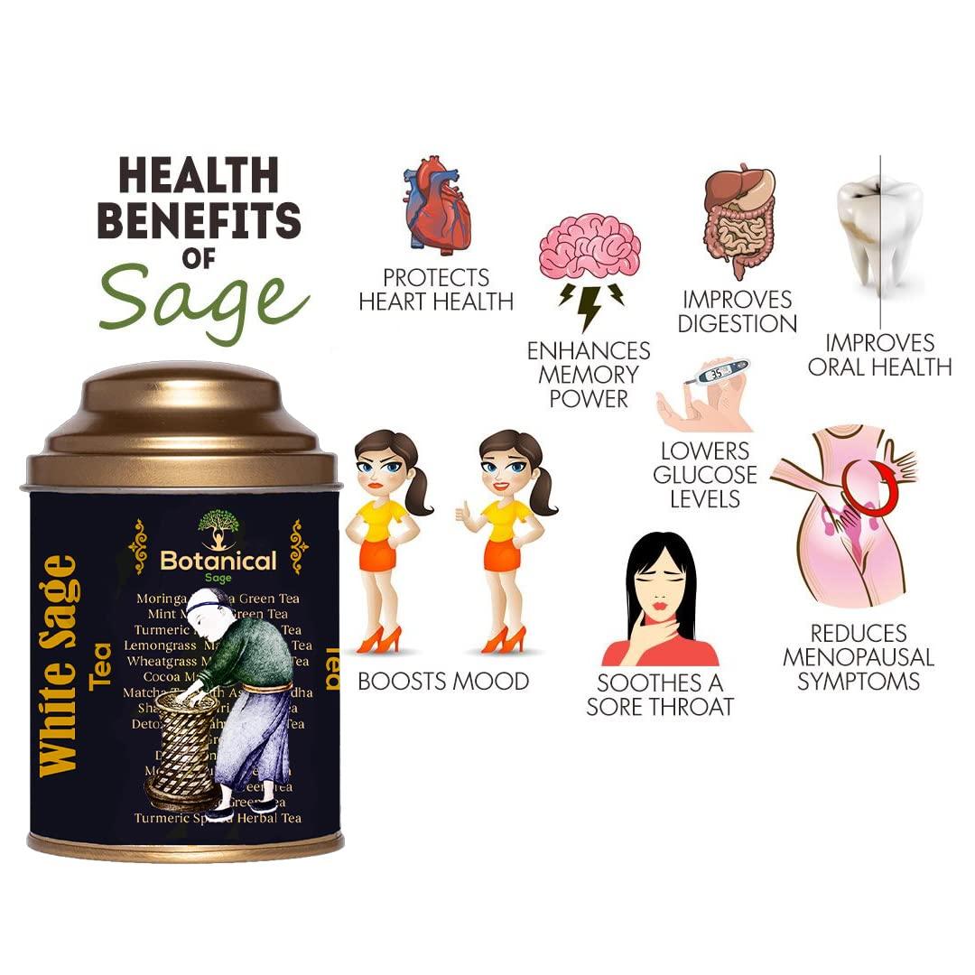 Botanical Sage Botanical Sage- Sage Tea 100g | Californian White Sage | Selected | Luxury Tea