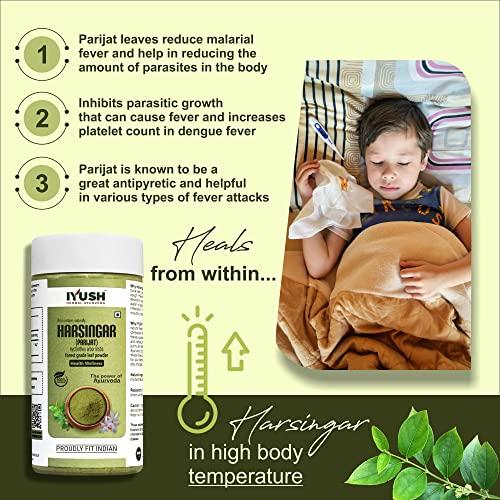 IYUSH Herbal Ayurveda IYUSH Herbal Ayurveda Parijat Leaves Powder – 250gm | Harsingar Leaves Powder | Parijat Powder | Harsingar Powder
