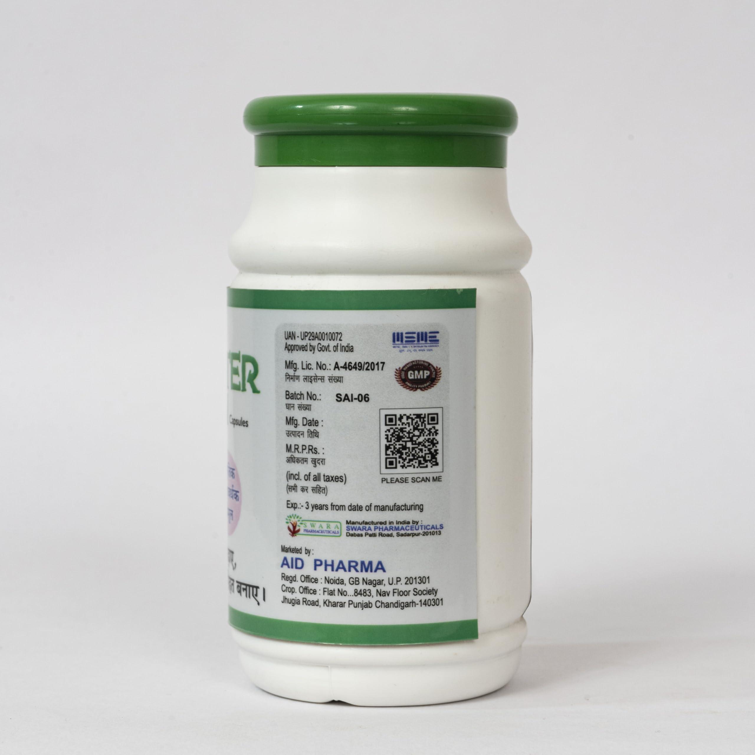 Aid Pharma Mister Gain+ Ayurvedic Weight Gainer| Helps in Increasing Muscle Growth & Strength | Ayurvedic Weight Gain Tablets | New & Improved Formula For Men & Women| 100% Ayurvedic | 60 Tablets