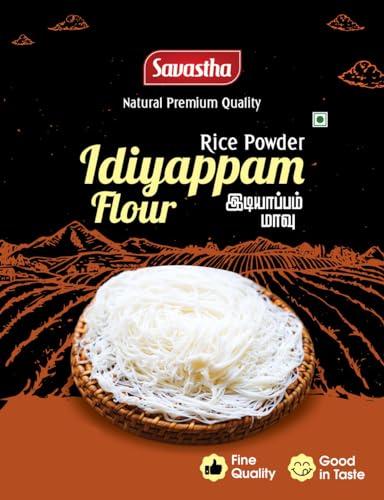 Savastha Savastha Idiyappam Flour 1kg | Appam Puttu Pathiri Flour | Natural Roasted Rice Flour Powder for Soft Fluffy and Tasty Breakfast Food | 1 kg pack