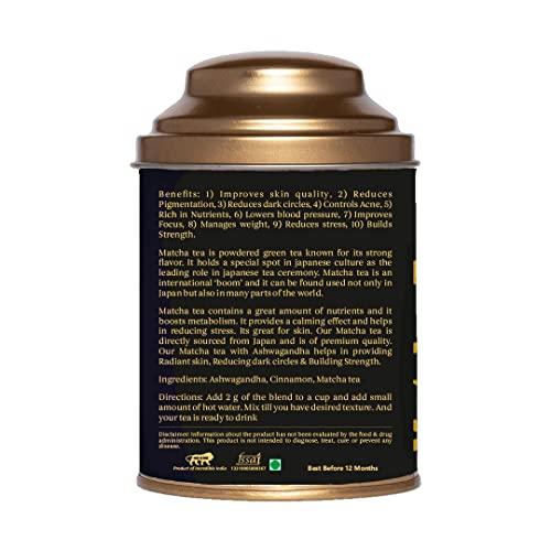 Botanical Sage Botanical Sage- Ashwagandha Matcha Green Tea 100g | Rich In Antioxidant | Japanese Matcha Green Tea With Ashwagandha | Selected | Luxury Tea