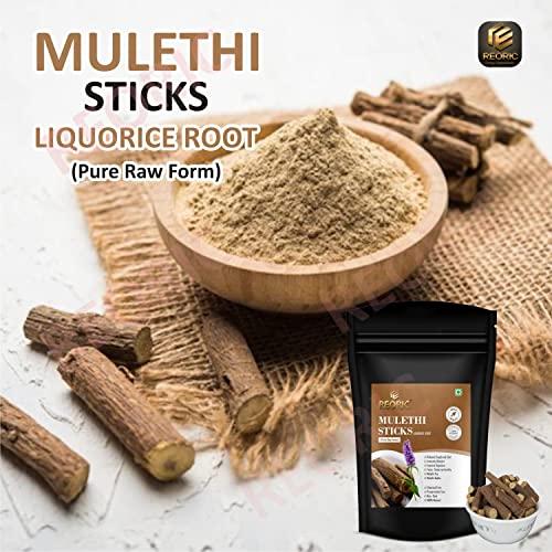 REORIC REORIC Mulethi Stick For Eating - 100g(Pack of 2) | Liquorice Roots | Yastimadhu Licorica Sticks | Licorice Roots | Jeshthamadha Use for immunity Booster