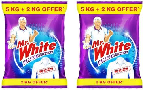 MR WHITE MR WHITE Detergent Powder - 5 Kg with Free 2Kg (Pack of 2)