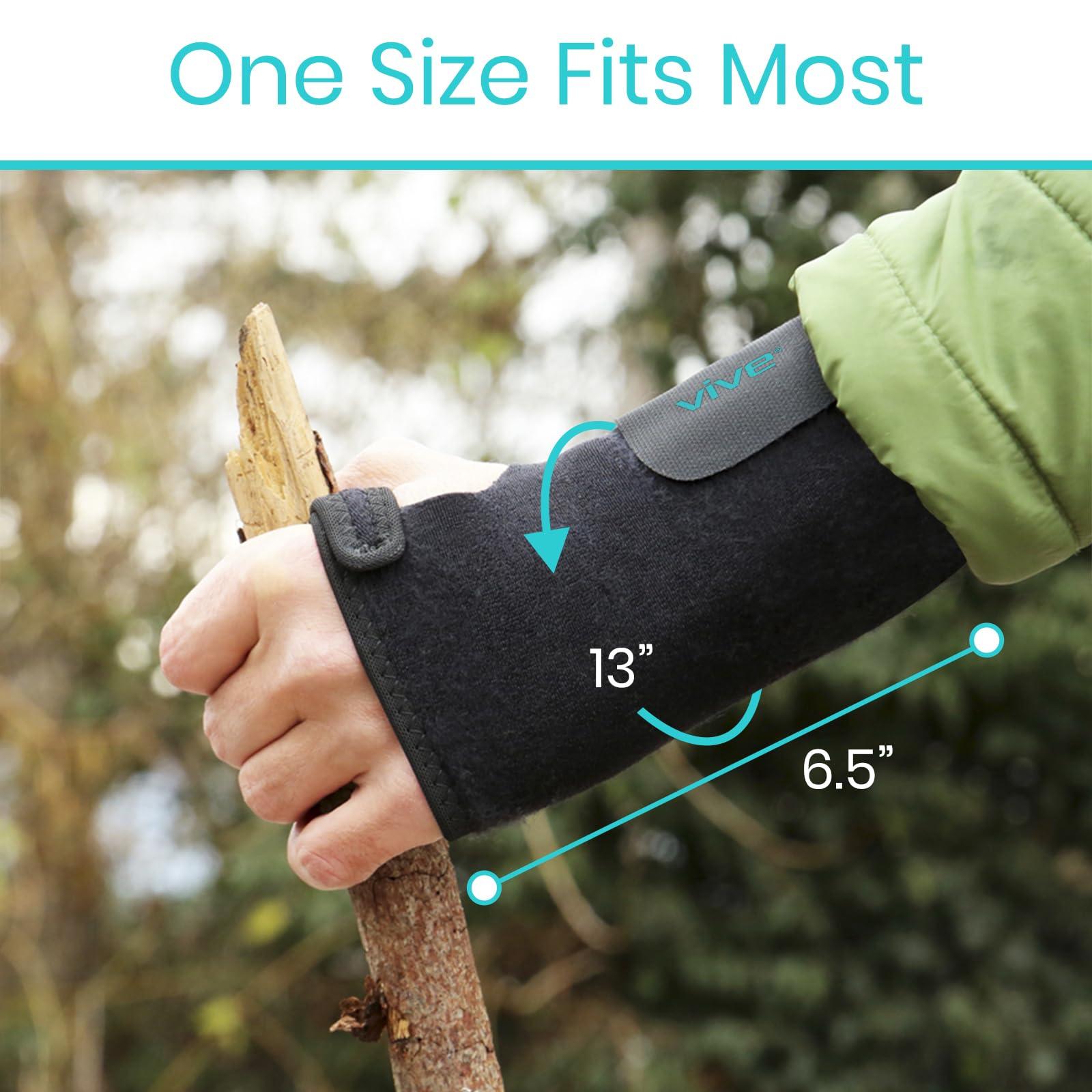 VIVE Wrist Brace by VIVE - Best Universal Support for Carpal Tunnel Tendonitis Wrist Pain Sports Injuries - Removable Splint - One Size Fits Most - Satisfaction Guarantee Right Wrist Left Wrist