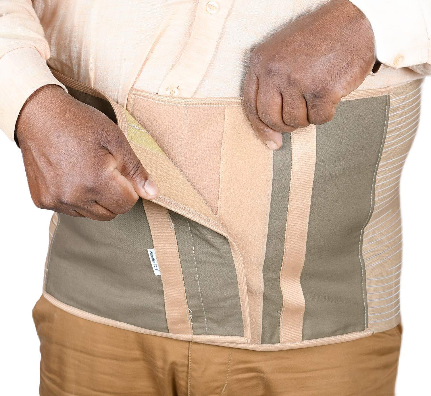Wonder Care Wonder Care Plus Size Bariatric Abdominal Binder Obesity Girdle Belt for Overweight Men & Women with Large Belly Big Stomach (SIZE 2)