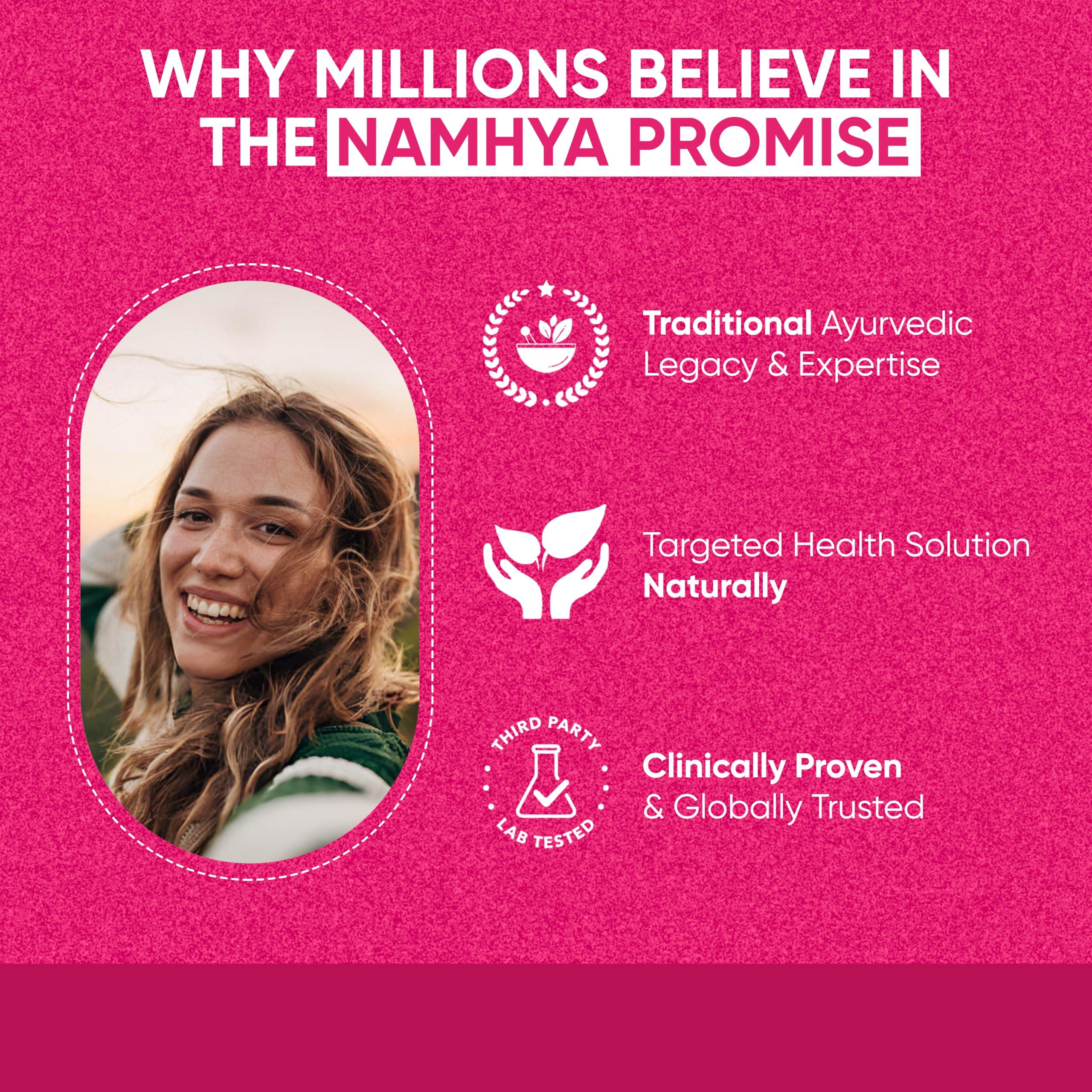 NAMHYA Namhya Women\'s Health Tea+ With Natural Ayurvedic Herbs For Hormonal Balance And Pain Free Periods (100 Gram), Green Tea