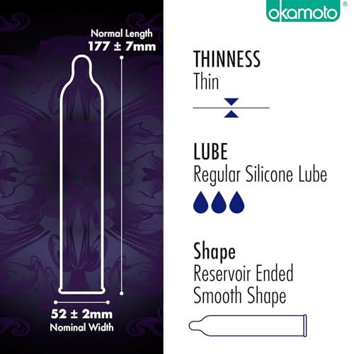 OKAMOTO Okamoto Crown Condom | Ultra Thin Condoms for Male | Super Thin & Super Soft Condom(Pack of 1)