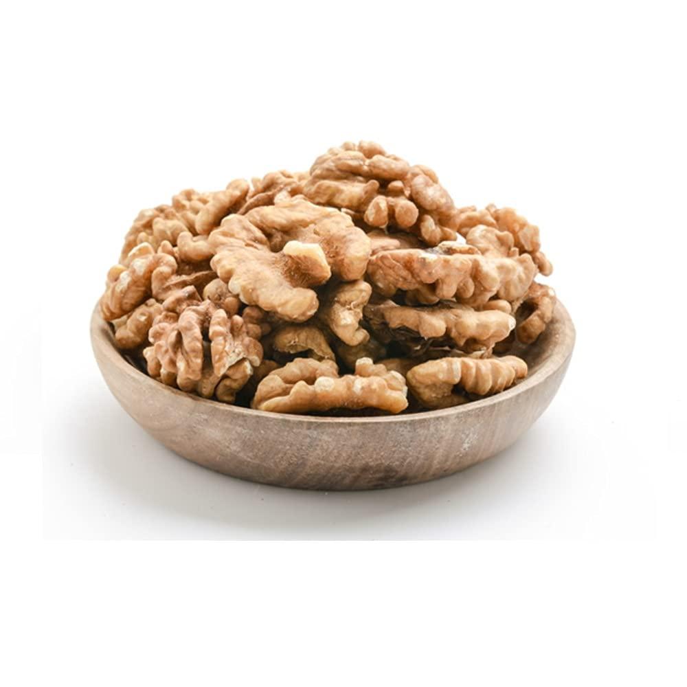 ENGLISH NUTS-THE DRY FRUITS HOUSE ENGLISH NUTS ORGANIC EXTRA LIGHT BROWN HALVES WALNUT KERNLES AKHROT GIRI 500 GRAMS
