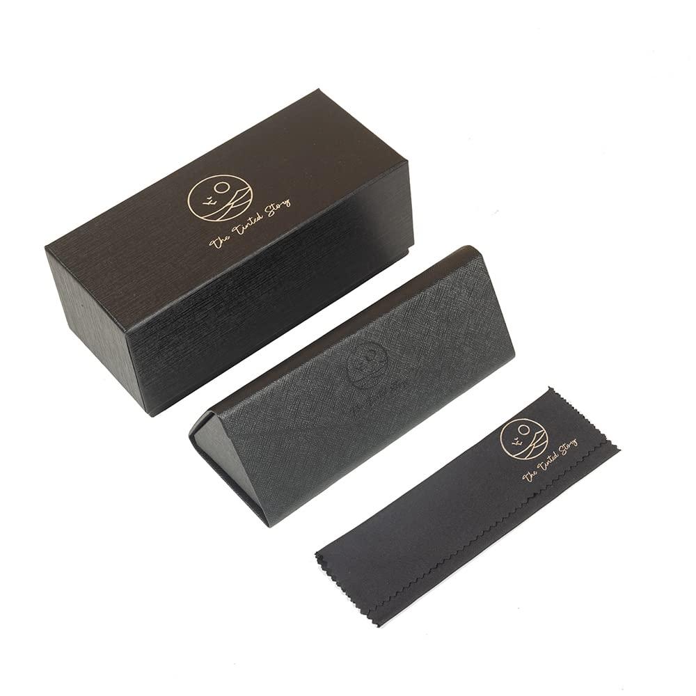 The Tinted Story The Tinted Story | Half Rim Eyeglasses | 100% UV Protected | Men & Women | Black | Small | Air Flexible Reading Glasses (2.0)-Pack of 1