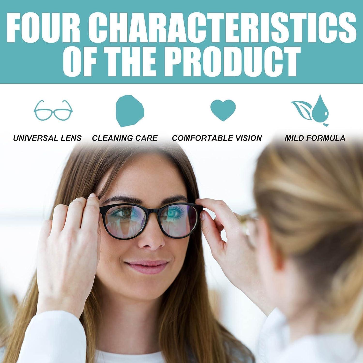 FLORISELL FLORISELL Eyeglasses Cleaner Spray, Eyeglass Glass Scratch Repair Solution, Multi-Purpose Lens Cleaning Spray Solution for Eyeglasses, Cameras, Lenses, and Screens 100ML (1PCS)