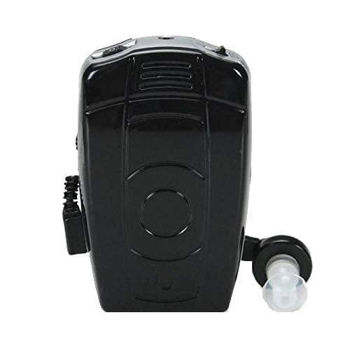 AUDITECH AUDITECH® For Both Ear [ 2 Receivers ] For Old Age Superior Quality Pocket Model Hearing Aid Amplifier For Moderate to Severe Hearing Loss (Black)
