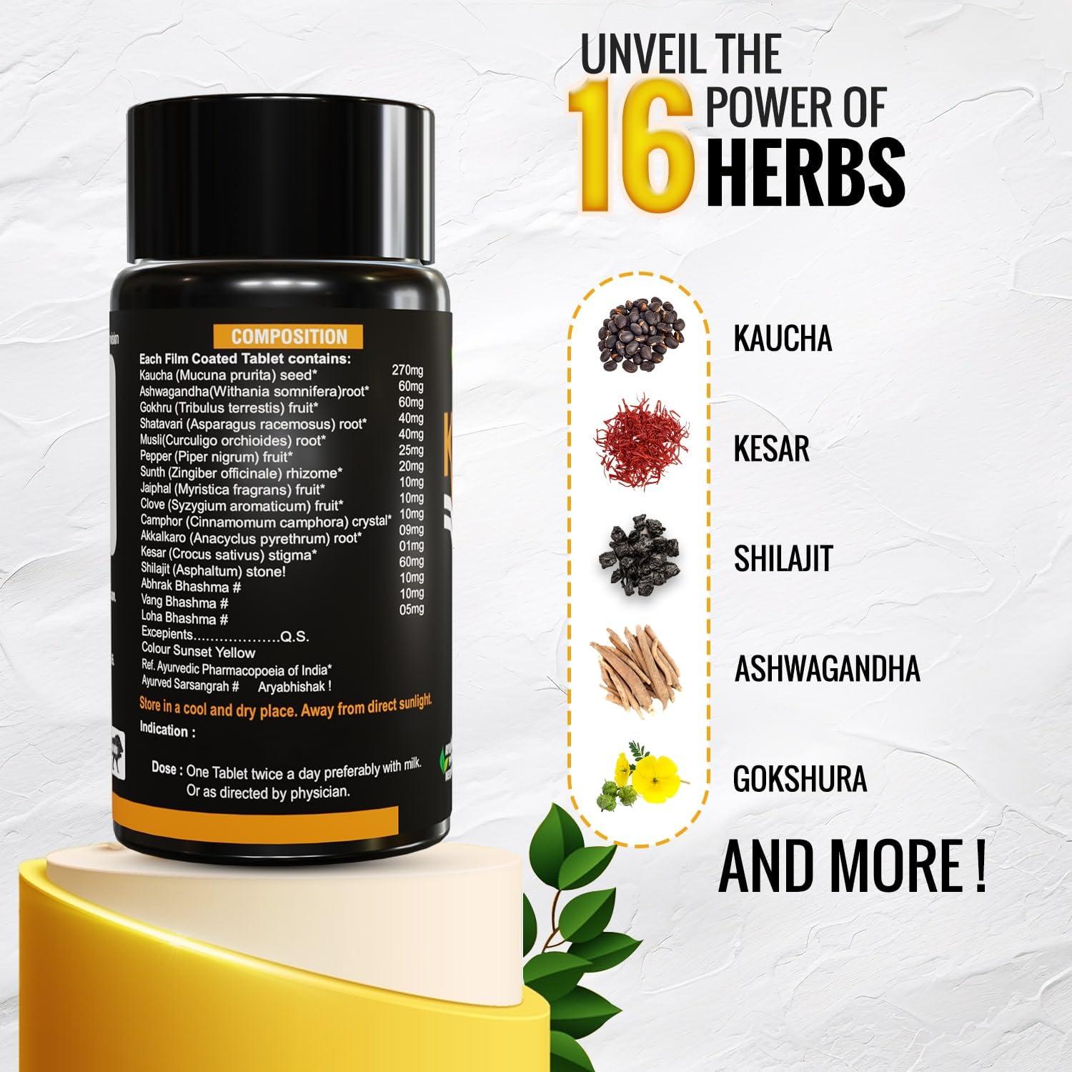 A R Ayurveda A R Ayurveda Pack of 1 Knight Rider Tablets for Men| Ayurvedic Medicine - For Stamina, Energy, Endurance, Immunity & Overall Wellbeing