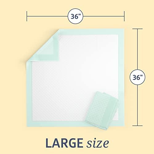 Medline Medline Heavy Absorbency 36\" X 36\" Quilted Fluff And Polymer Disposable Underpads, 50 Per Case, Great Protection For Beds, Furniture, Surfaces